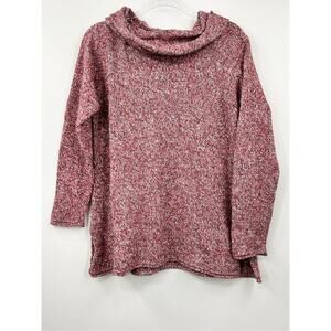 J. Jill Sweater Women's Multicolor‎ Wool Blend Cowl-Neck Knitted Size Medium